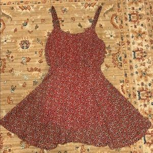 UO LUCA COUTURE | Red Floral Sleeveless Sundress